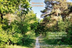 Overnachten in natuurhuisje Overloon speciale aanbieding 3 nachten logeren 2 nachten betalen van 28 april - 1 mei 2026